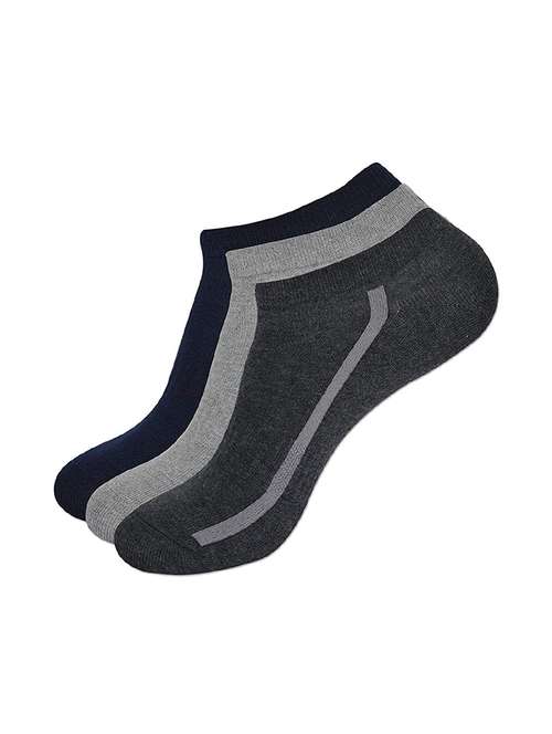 men pack of 3 solid ankle length sock - 16260632 - Very Small Image - 1