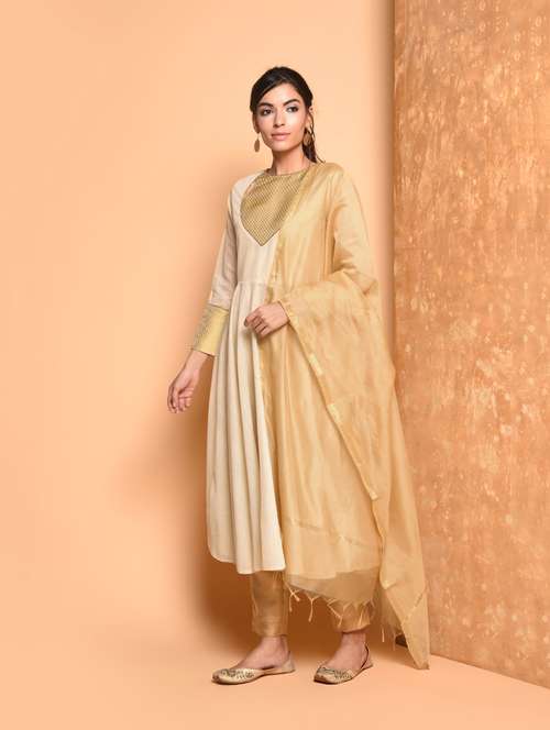 solid chanderi dupatta - 16352212 - Very Small Image - 1