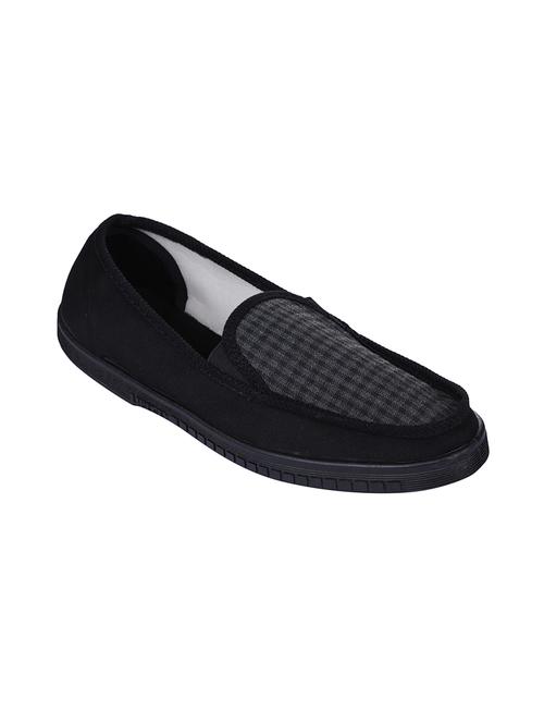 black canvas slip on shoes - 16382716 - Very Small Image - 1