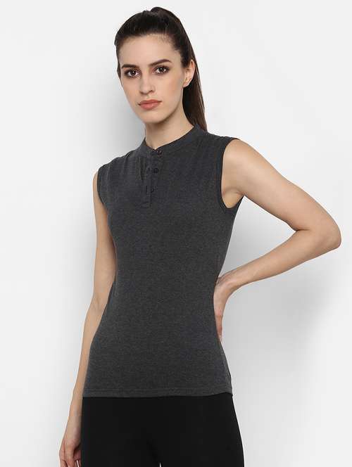 women's all over print mandarin neck t-shirt - 16504831 - Very Small Image - 1