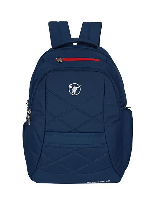 blue solid backpack with laptop pocket - 16543451 - Very Small Image - 1