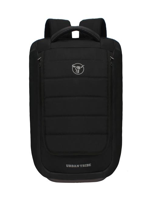 black polyester laptop backpack - 16543457 - Very Small Image - 1