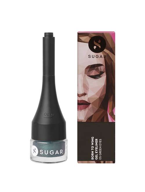 sugar cosmetics born to wing gel eyeliner - 05 green eyes (dark green/ deep green) - 16588320 - Very Small Image - 1