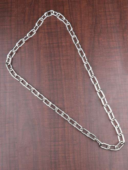 silver metal chain necklace - 16684102 - Very Small Image - 1