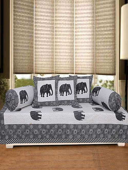 cotton printed diwan set - 16768717 - Very Small Image - 1