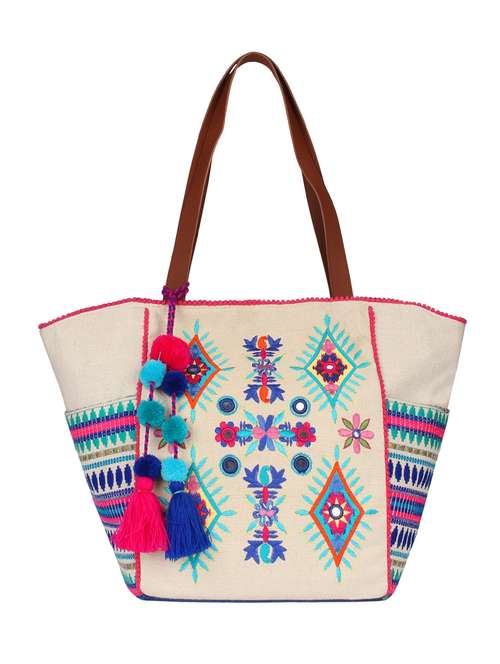 blue canvas regular tote - 16828288 - Very Small Image - 1