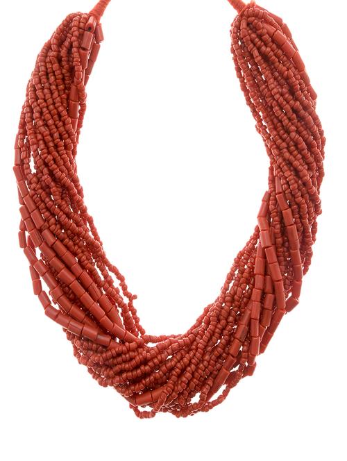 red metal long necklace - 16829898 - Very Small Image - 1