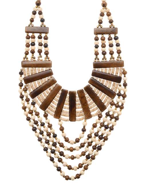 multi colored metal long necklace - 16829908 - Very Small Image - 1