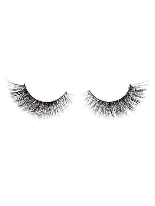 natural hair false mink fur 3d eyelashes with glue (1 pair of eyelashes + 1 glue) - 16845156 - Very Small Image - 1