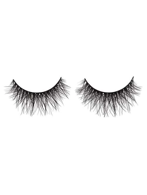 natural hair false mink fur 3d eyelashes with glue (1 pair of eyelashes + 1 glue) - 16845176 - Very Small Image - 1