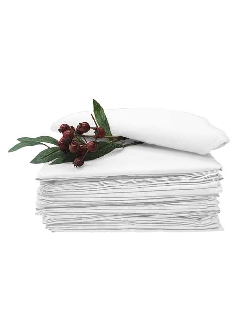 cotton white dinner napkins - 16918493 - Very Small Image - 1