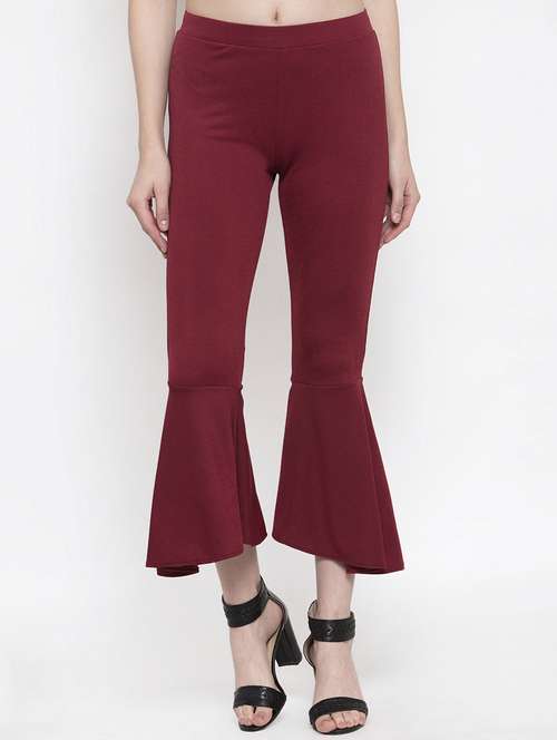 mid rise bell bottom trouser - 16957378 - Very Small Image - 1