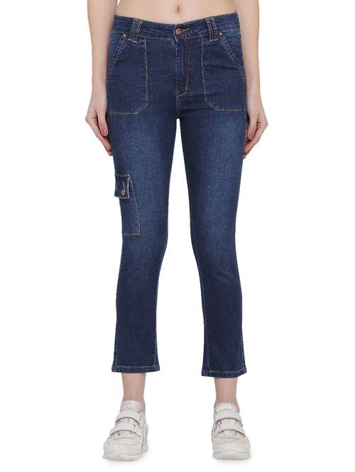 mid rise stone washed jeans - 16960082 - Very Small Image - 1