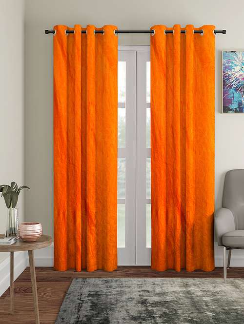 long crsuh door curtain (pack of 2) - 17021700 - Very Small Image - 1