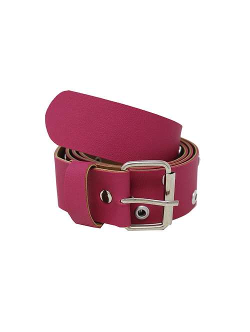 pink casual faux leather belt - 17025211 - Very Small Image - 1