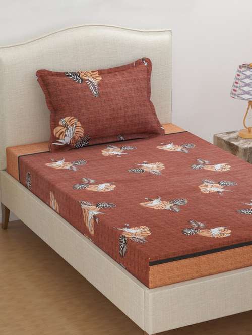 cotton 1 single bedsheets with 1 pillow cover - 17092238 - Very Small Image - 1