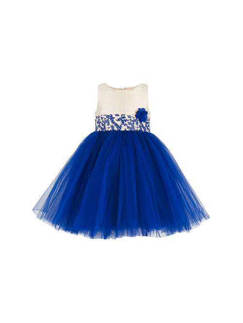 blue net frock - 17132810 - Very Small Image - 1