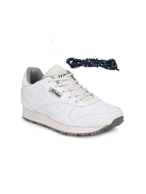 white lace up sport shoes - 17137347 - Very Small Image - 1
