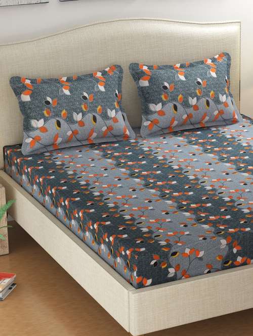cotton double bedsheets with 2 pillow covers - 17144913 - Very Small Image - 1