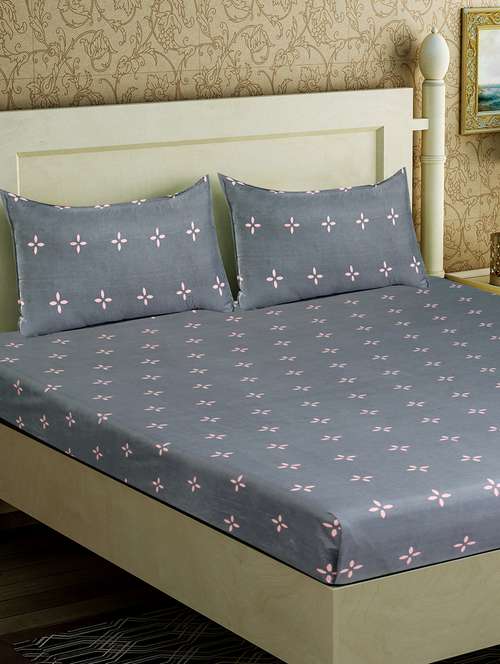 cotton double bedsheets with 2 pillow covers - 17144942 - Very Small Image - 1