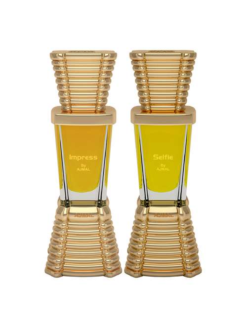ajmal impress cp alcohol-free attar 10ml for men and selfie cp alcohol-free attar 10ml for men+ 2 parfum testers free - 17147055 - Very Small Image - 1