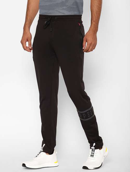 black printed full length track pant - 17204148 - Very Small Image - 1