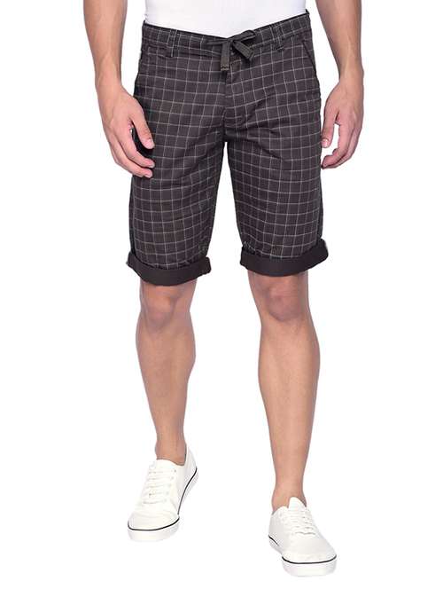 grey checkered bermuda short - 17204583 - Very Small Image - 1