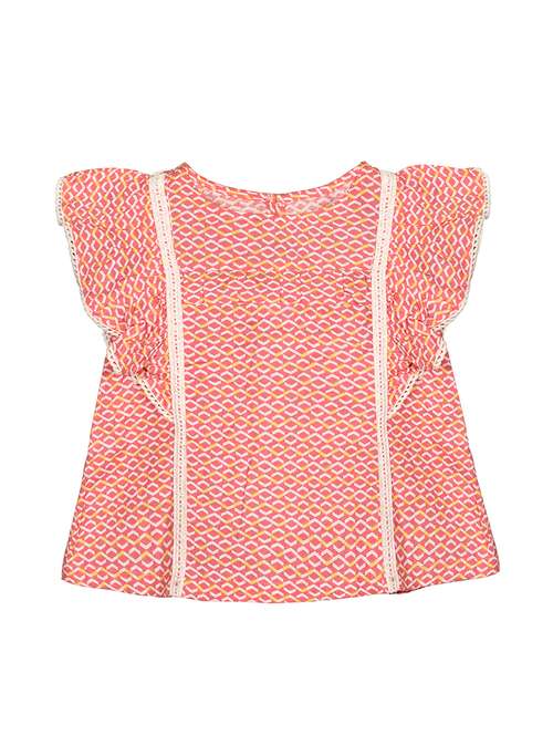 pink rayon regular tops & tee - 17206483 - Very Small Image - 1