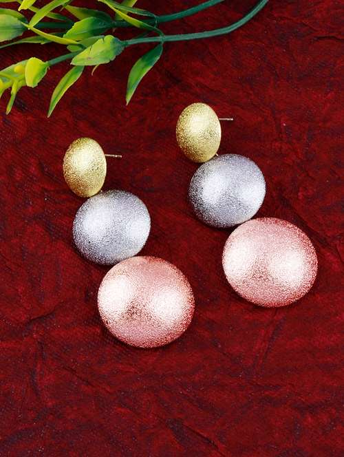 multi colored metal drop earring - 17393837 - Very Small Image - 1