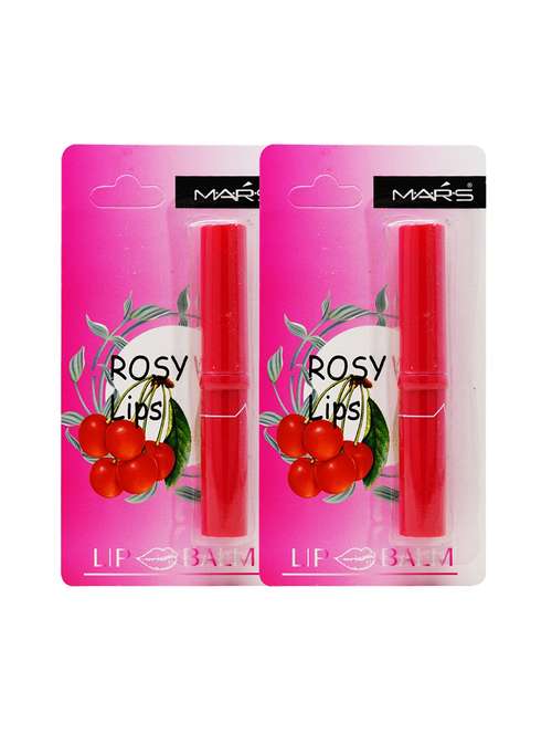 pack of 2 mars rosy lips cherry lip balm (mk033-4), 4.5g - 17418269 - Very Small Image - 1