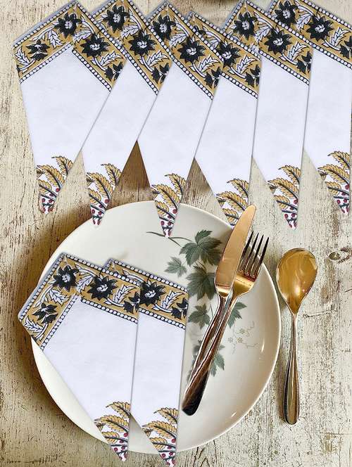 cotton multipurpose kitchen napkin (pack of 8) - 17458725 - Very Small Image - 1
