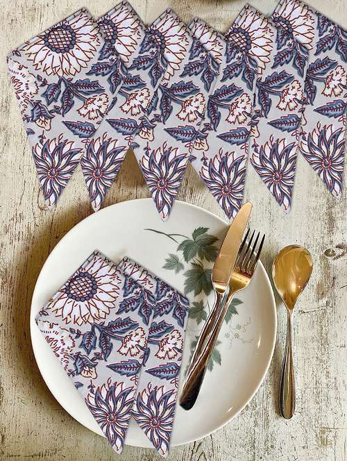 cotton multipurpose kitchen napkin (pack of 8) - 17458729 - Very Small Image - 1