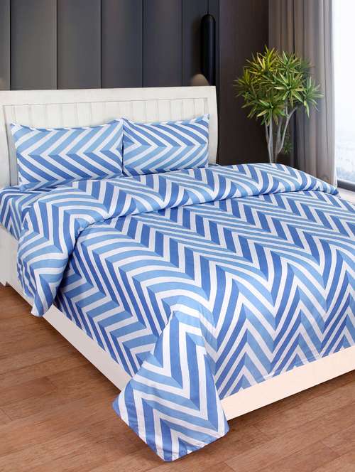 1 supersoft king size double bedsheet with 2 pillow covers - 17555018 - Very Small Image - 1