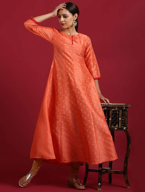 women's flared kurta - 17562344 - Very Small Image - 1