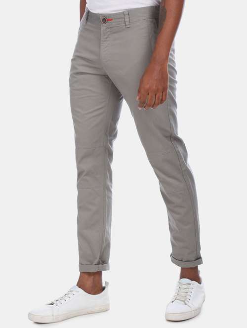 grey solid chinos - 17574656 - Very Small Image - 1