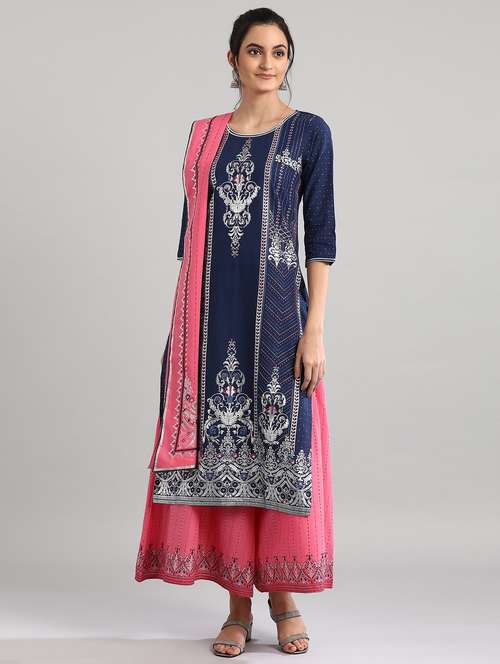 women's straight kurta - 17613254 - Very Small Image - 1