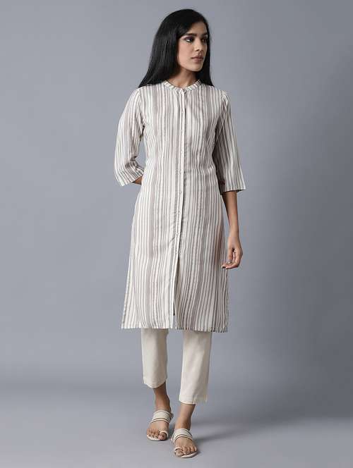 women's straight kurta - 17627091 - Very Small Image - 1