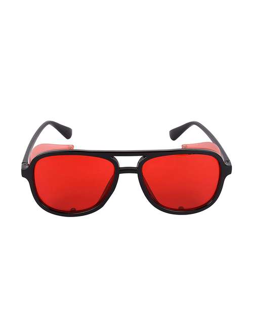 tashan foldable side red lens aviator sunglass - 17650288 - Very Small Image - 1