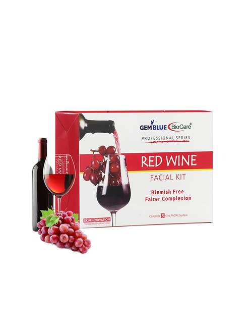 gemblue biocare red wine facial kit,400g - 17688537 - Very Small Image - 1
