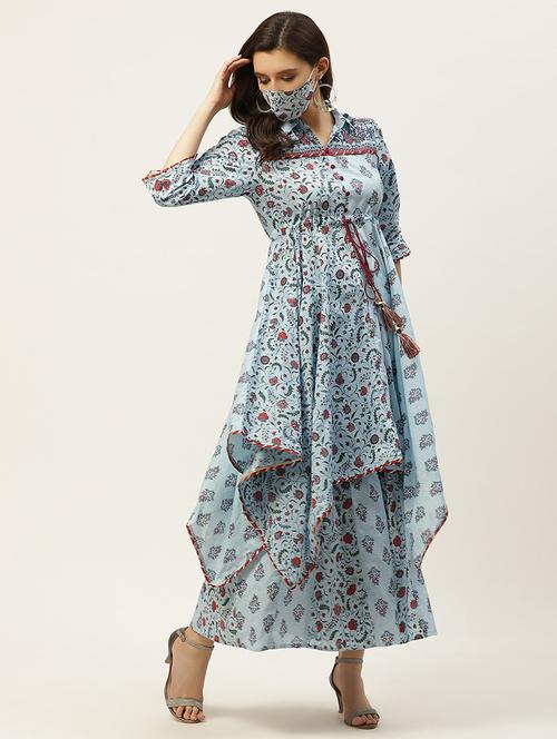 printed kurta palazzo set - 17739094 - Very Small Image - 1