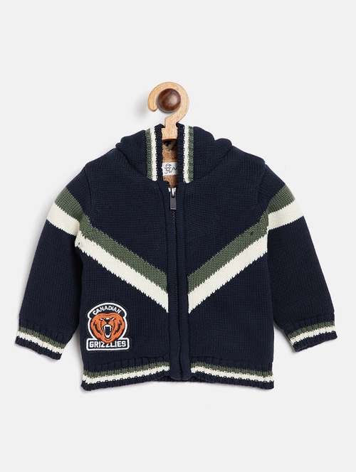 navy blue wool sweater - 17752100 - Very Small Image - 1
