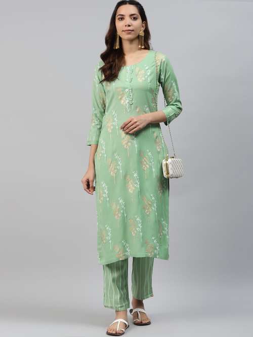 printed kurta pant set - 17794542 - Very Small Image - 1