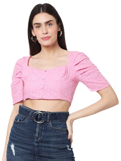 square neck crop top - 17813686 - Very Small Image - 1