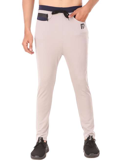 grey solid track pant - 17818903 - Very Small Image - 1