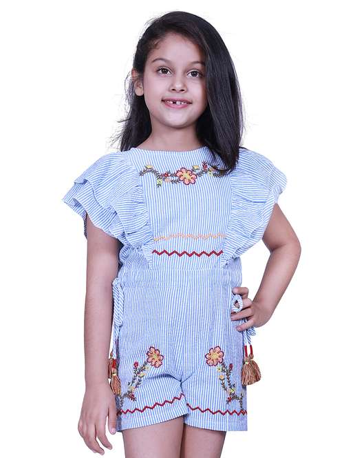 blue striped playsuit - 17819936 - Very Small Image - 1