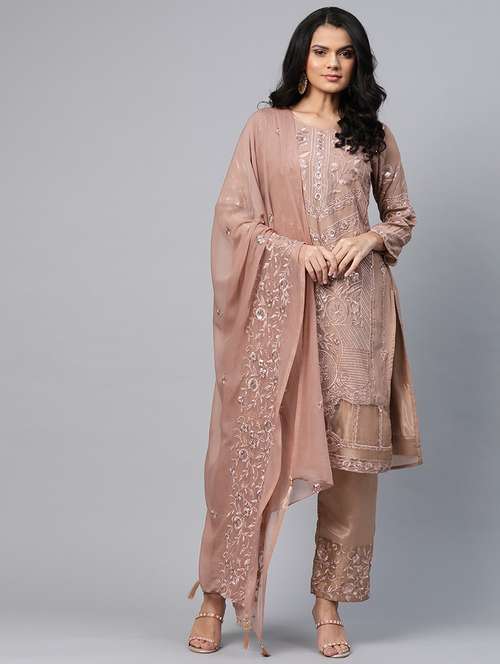 embroidered unstitched suit set - 17832119 - Very Small Image - 1