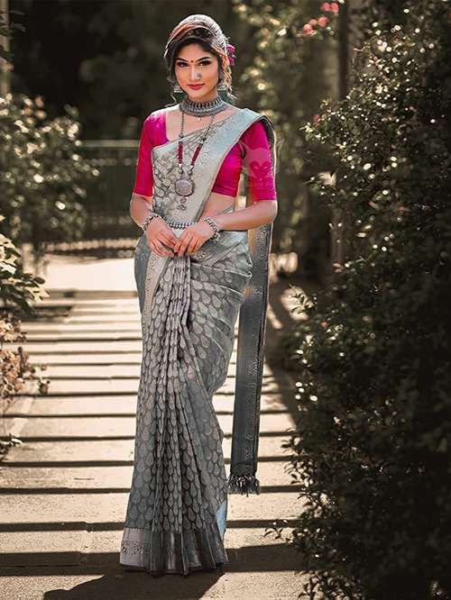 designer beautiful banarsi saree for women - 17832204 - Very Small Image - 1