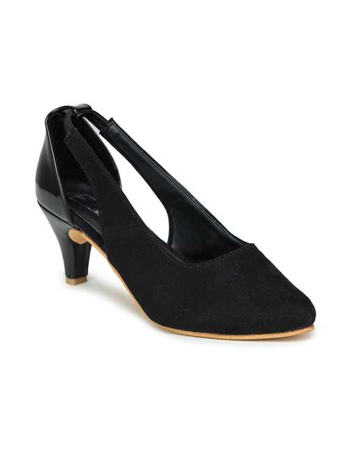 black suede platforms pumps - 17895963 - Very Small Image - 1