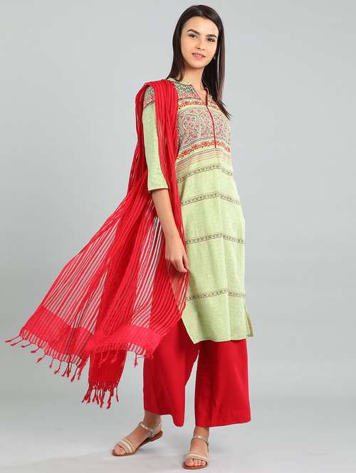 printed straight kurta - 17922943 - Very Small Image - 1