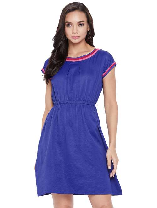 women's solid dress - 17933992 - Very Small Image - 1